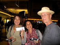 Sheila, Sandra and Glenn - at SFO, ready for FIJI!